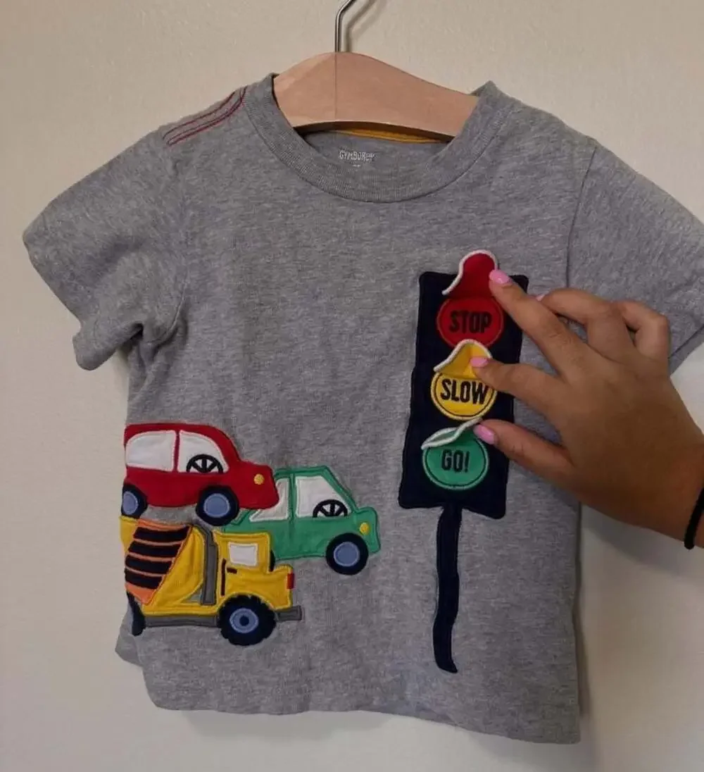 Gymboree Toddler Boys Gray Traffic Light